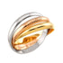 Vendome Louis Cartier Band Ring 18K Tricolor Gold
