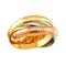 Trinity Watch 18K Rose Gold and 18K White Gold and 18K Yellow Gold US 6.5
