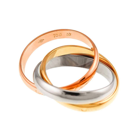 Trinity Watch 18K Rose Gold and 18K White Gold and 18K Yellow Gold US 6.5