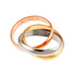 Trinity Watch 18K Rose Gold and 18K White Gold and 18K Yellow Gold US 6.5