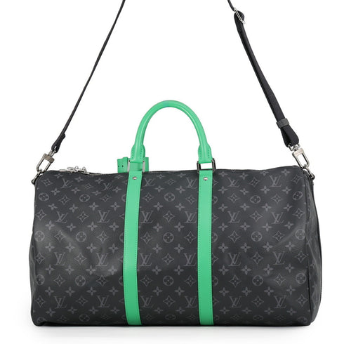 Keepall Bandouliere Bag Limited Edition Light Up Monogram Jacquard 50
