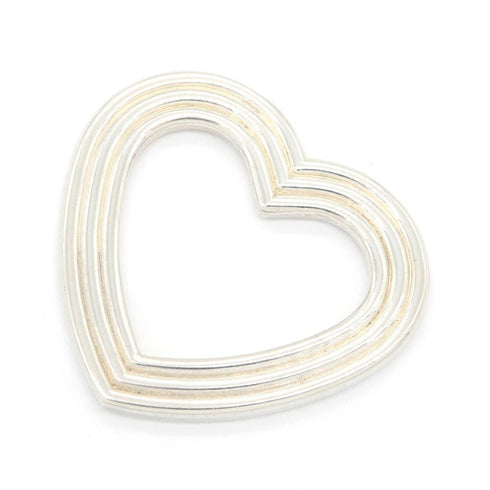 Heart Pendant Necklace Sterling Silver