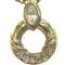 Circle Pendant Necklace With Rhinestone