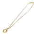 Circle Pendant Necklace With Rhinestone