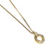 Circle Pendant Necklace With Rhinestone