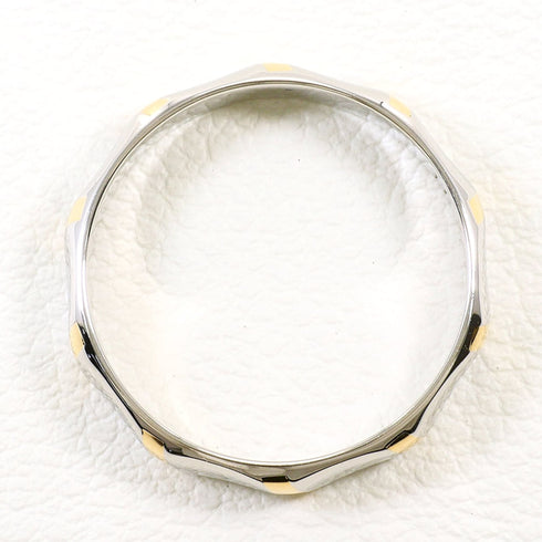 Band Ring Platinum and 18K Yellow Gold