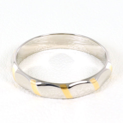 Band Ring Platinum and 18K Yellow Gold