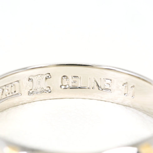 Band Ring Platinum and 18K Yellow Gold