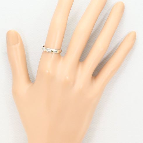Band Ring Platinum and 18K Yellow Gold