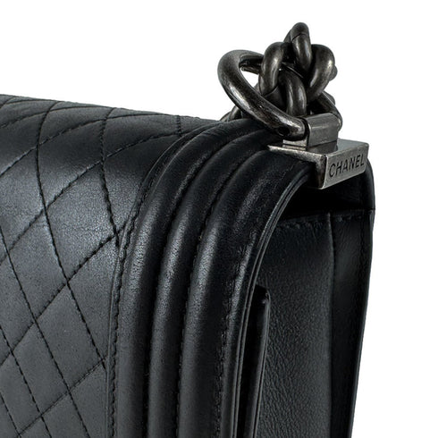 Boy Flap Bag Quilted Calfskin New Medium