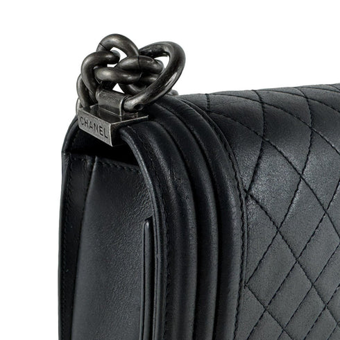 Boy Flap Bag Quilted Calfskin New Medium