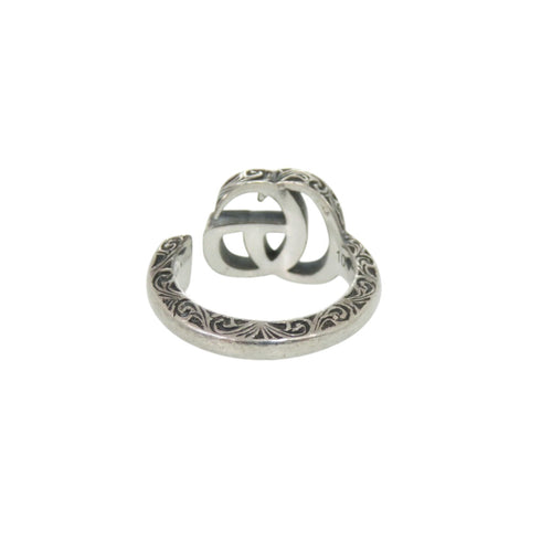 Arabesque Double G Ring Sterling Silver