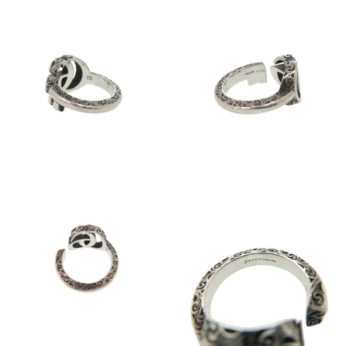 Arabesque Double G Ring Sterling Silver