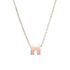 Pop H Pendant Necklace Silver-Tone Metal