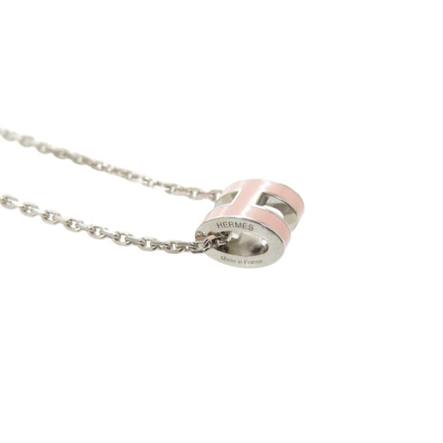 Pop H Pendant Necklace Silver-Tone Metal