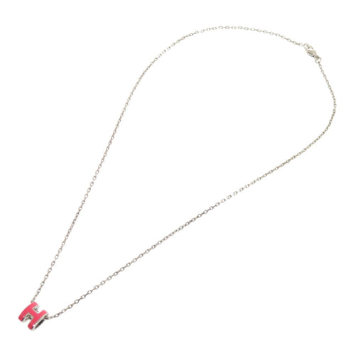 Pop H Pendant Necklace Silver-Tone Metal