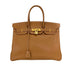Birkin Handbag Brown Epsom with Gold Hardware 35