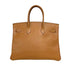 Birkin Handbag Brown Epsom with Gold Hardware 35
