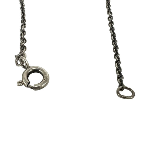 Pendant Necklace Sterling Silver and Yellow Gold