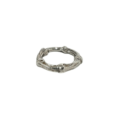 Vintage Bamboo Ring Sterling Silver