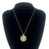 Pendant Necklace Sterling Silver and 18K Yellow Gold