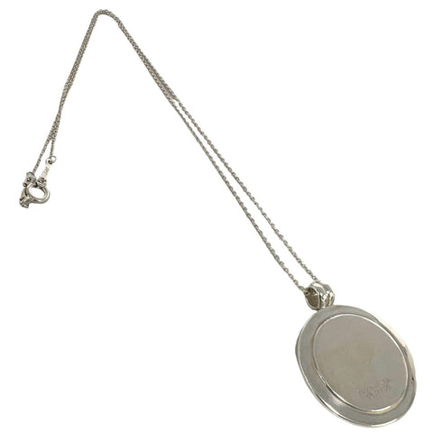 Pendant Necklace Sterling Silver and 18K Yellow Gold