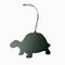 Petit H Turtle Charm Leather and Silk Brown and Green Handbag Charm