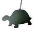 Petit H Turtle Charm Leather and Silk Brown and Green Handbag Charm