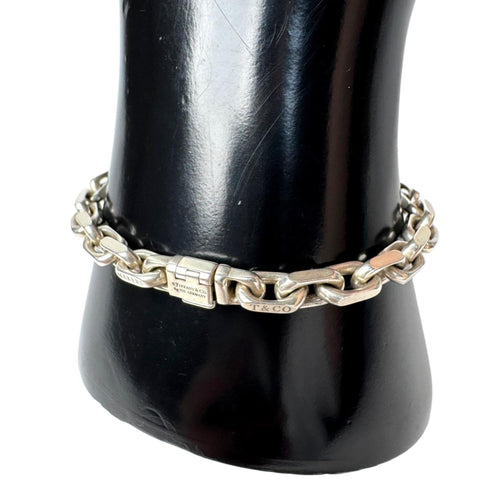 Makers Narrow Chain Bracelet Watch Sterling Silver and 18K Yellow Gold 750mm