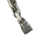 Makers Narrow Chain Bracelet Watch Sterling Silver and 18K Yellow Gold 750mm