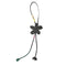Charm Leather and Silk Dark Gray and Green Handbag Charm