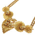Vintage Flower Motif Vintage Pendant Necklace Gold