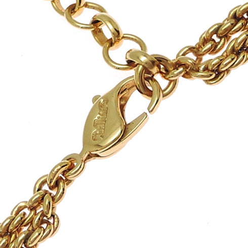 Vintage Flower Motif Vintage Pendant Necklace Gold