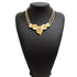 Vintage Flower Motif Vintage Pendant Necklace Gold