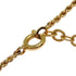 Ribbon Motif Pendant Necklace Gold