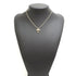 Ribbon Motif Pendant Necklace Gold