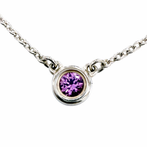 Elsa Peretti Pendant Necklace Sterling Silver 3mm