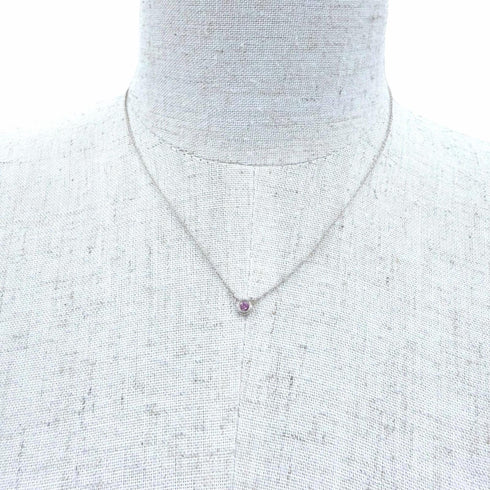Elsa Peretti Pendant Necklace Sterling Silver 3mm