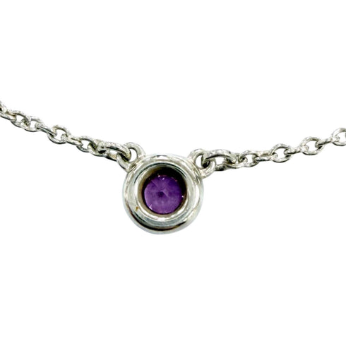 Elsa Peretti Pendant Necklace Sterling Silver 3mm