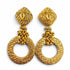 CC Logo Hoop Clip-On Earrings Gold-Tone Metal Gold-Tone Metal