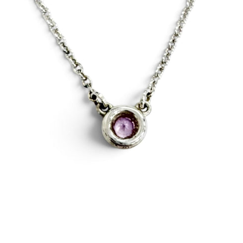 Elsa Peretti Pendant Necklace Sterling Silver 4mm