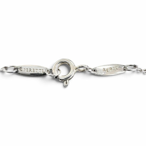 Elsa Peretti Pendant Necklace Sterling Silver 4mm