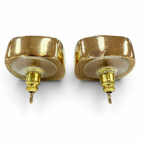 CC Logo Earrings Gold-Tone Metal Gold-Tone Metal