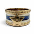 Star Ring Metal Gold Navy White