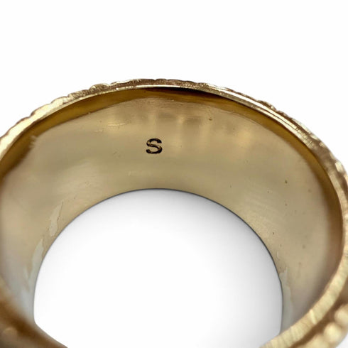 Star Ring Metal Gold Navy White