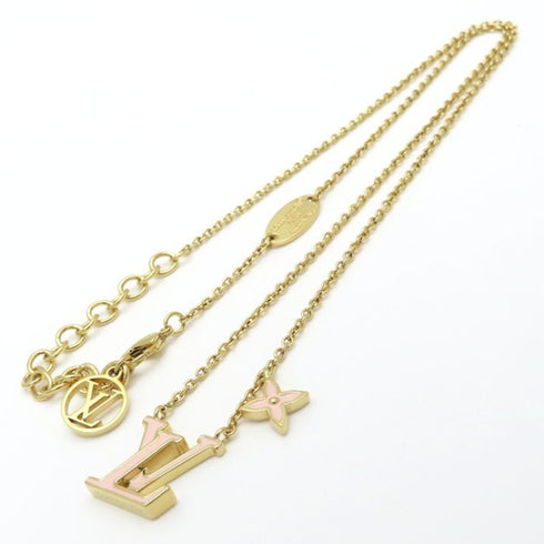 Pendant Necklace Enamel and Gold