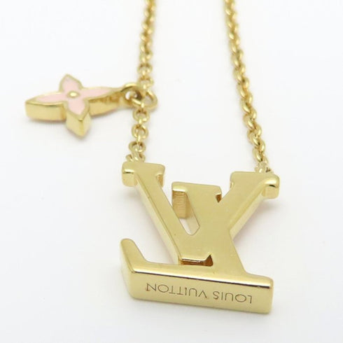 Pendant Necklace Enamel and Gold