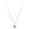 Solitaire Diamond Pendant Necklace Platinum