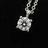 Solitaire Diamond Pendant Necklace Platinum