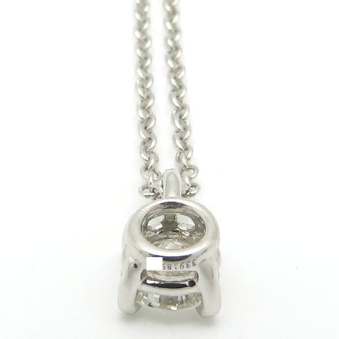 Solitaire Diamond Pendant Necklace Platinum